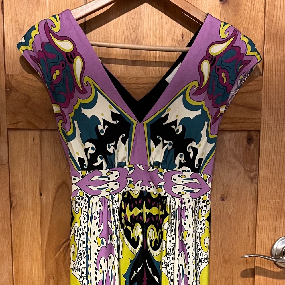 ECI  silk cocktail dress; size 2